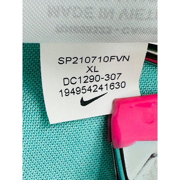 Nike Dri Fit Boys Aqua Blue Graphic Design Tee - Picture 9 of 9